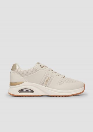 s.Oliver Sportliche Sneaker mit gepolsterter Laufsohle - beige