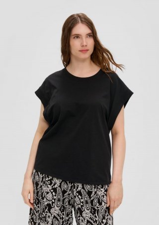 s.Oliver T-Shirt aus reiner Baumwolle - schwarz
