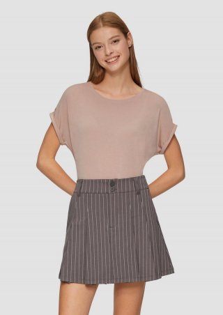 s.Oliver Loose-Fit-Shirt im Lyocellmix - perlmuttrosa