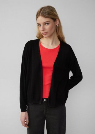 s.Oliver Strickjacke mit überschnittener Schulter - schwarz