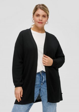 s.Oliver Longcardigan aus Strick - schwarz