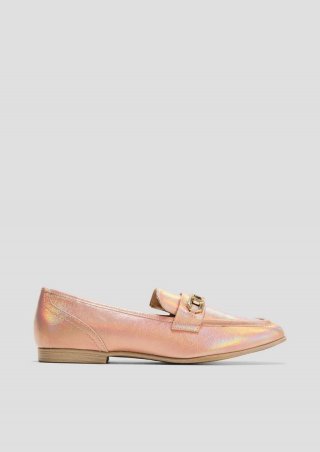 s.Oliver Loafer in Leder-Optik - roségold