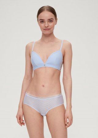 s.Oliver Panty mit Streifendetail - hellblau