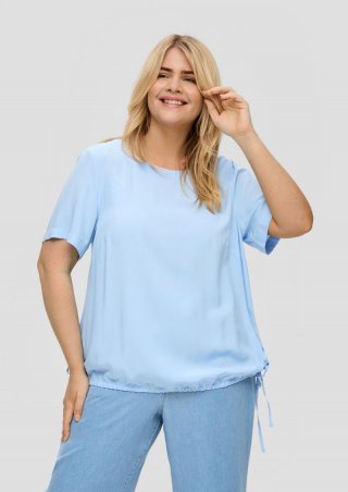s.Oliver Blusenshirt aus Viskose - himmelblau