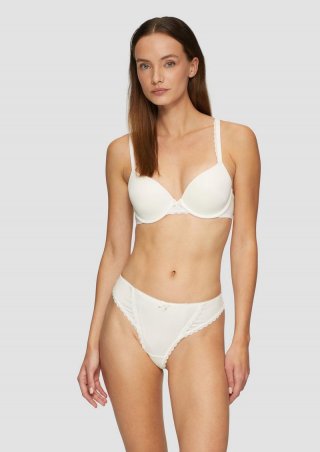 s.Oliver Schalen-BH mit Spitzen-Details - creme