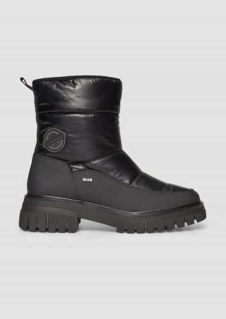 s.Oliver Warm gefütterte Boots mit Metallic-Effekt - schwarz