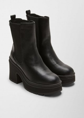 s.Oliver Boots mit Plateausohle - schwarz