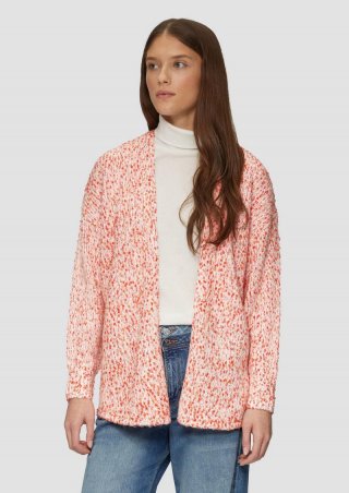 s.Oliver Melierter Cardigan mit weiten Ärmeln im Relaxed Fit - mango