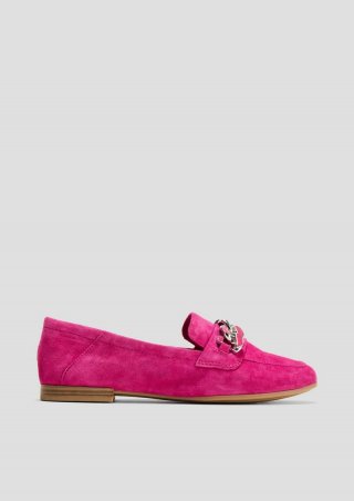 s.Oliver Loafer aus Ziegenleder - fuchsia