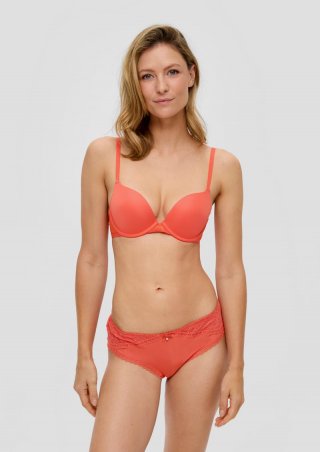 s.Oliver Push-up-BH in glänzender Optik - koralle