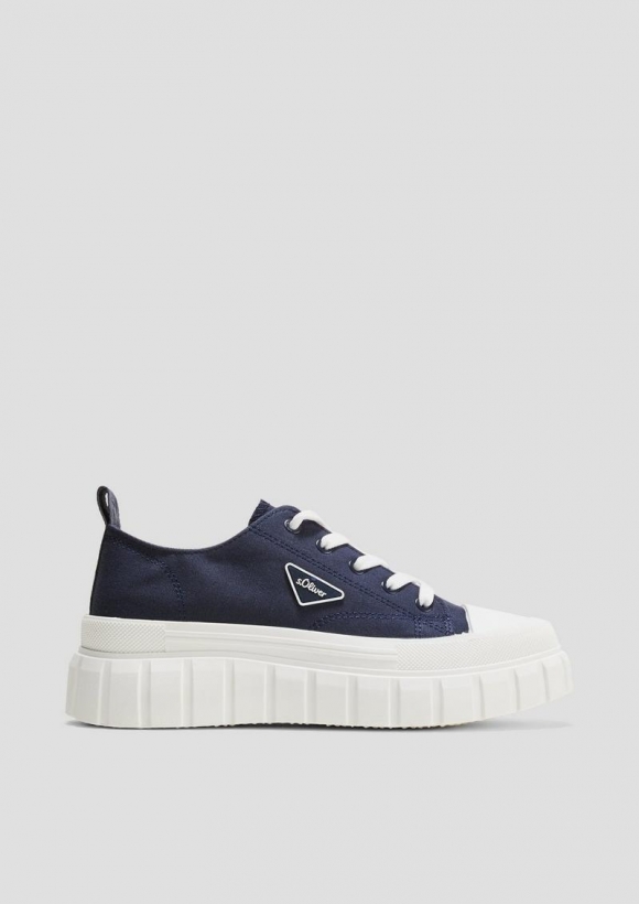 s.Oliver Sneaker mit Plateau-Sohle - navy