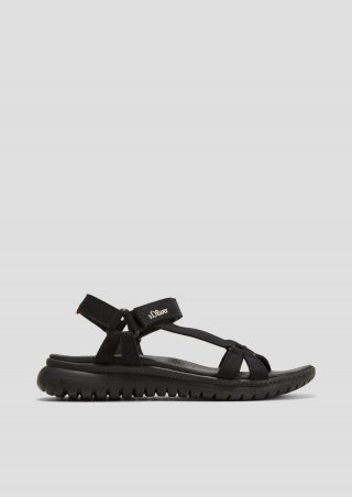 s.Oliver Leichte Sandalen mit Klettverschluss - schwarz