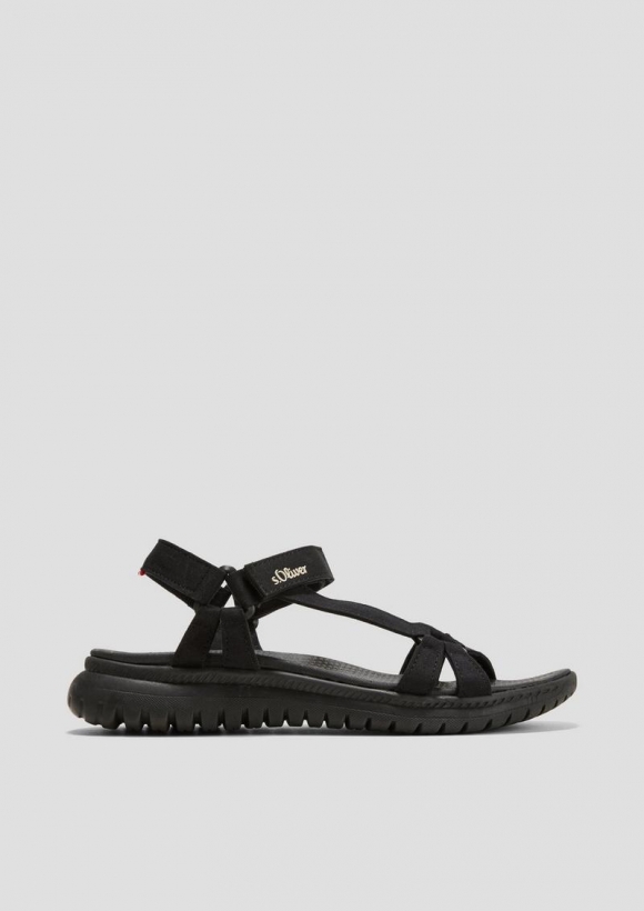 s.Oliver Leichte Sandalen mit Klettverschluss - schwarz