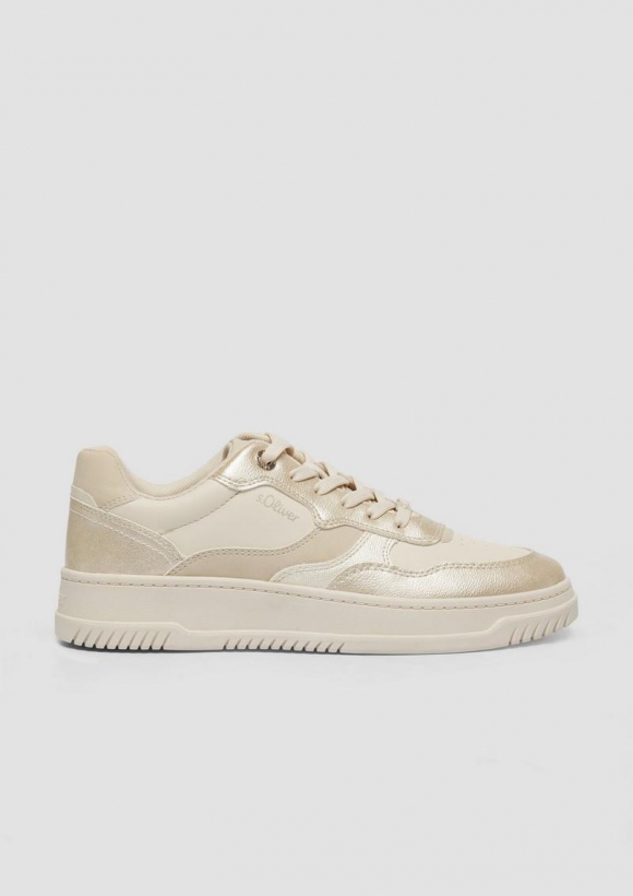 s.Oliver Sneaker mit modischem Colour-Blocking - gold