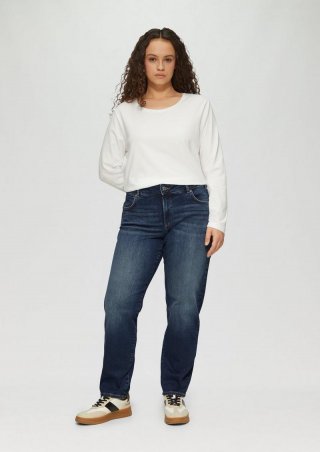 s.Oliver Jeans / Curvy Fit / Mid Rise / Slim Tapered Leg - blau