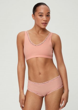 s.Oliver Spitzenpanty im 2er-Pack - pfirsich