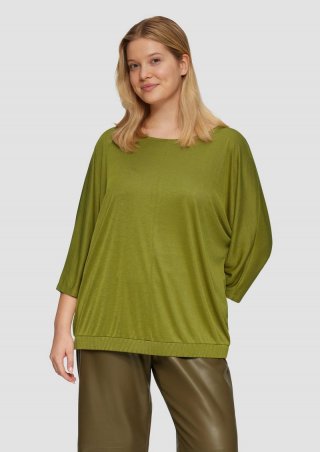 s.Oliver O-Shape-Shirt mit Fledermausarm - guacamole