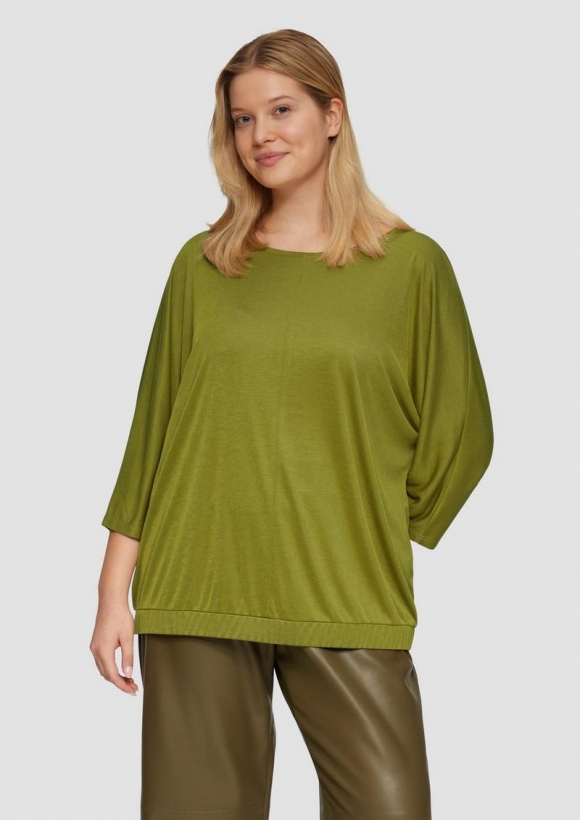 s.Oliver O-Shape-Shirt mit Fledermausarm - guacamole