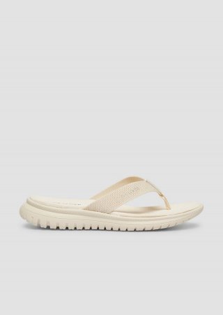 s.Oliver Sandalette mit Logoschriftzug - creme