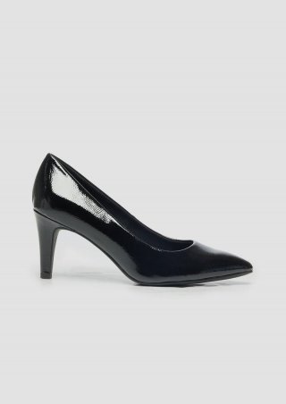 s.Oliver Pumps in Leder-Optik - schwarz
