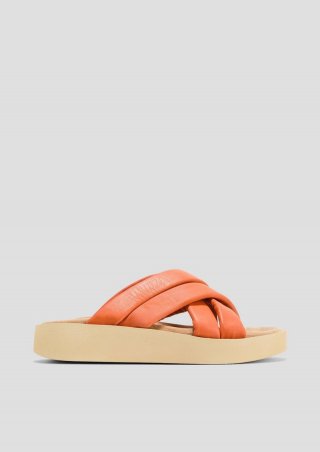 s.Oliver Sandaletten aus Echtleder - orange