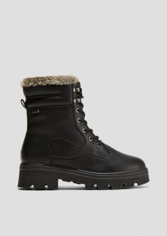 s.Oliver Tex-Stiefel mit Profilsohle - schwarz