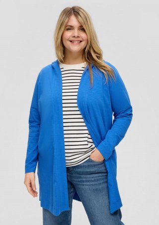 s.Oliver Strickjacke mit Flammgarnstruktur - royalblau