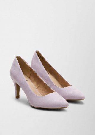 s.Oliver Pumps in Veloursleder-Optik - flieder