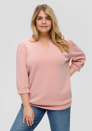 s.Oliver Sweatshirt aus Scuba - rosa