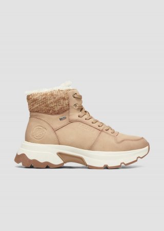 s.Oliver Boots im sportiven Look - beige