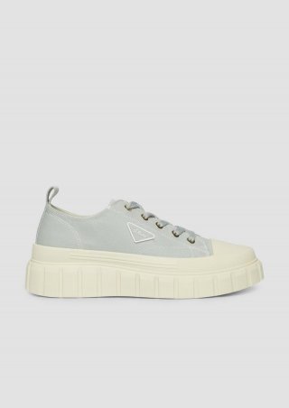s.Oliver Sneaker mit Plateau-Sohle - salbeigrün