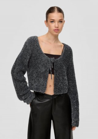 s.Oliver Kuschelige Strickjacke | QS x ELIF - schwarz