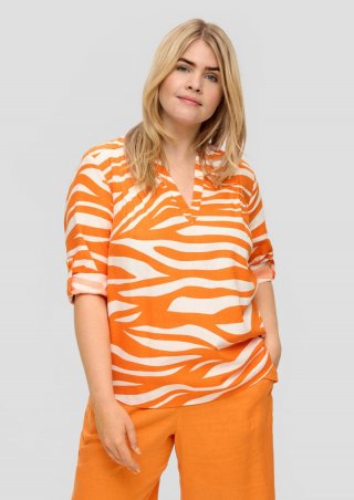 s.Oliver Tunikabluse mit 3/4-Ärmeln - orange