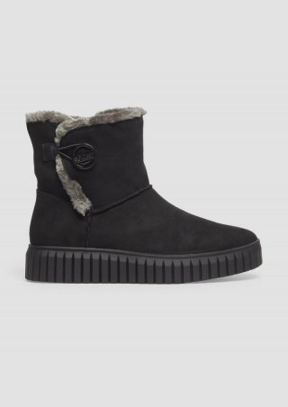 s.Oliver Gefütterte Boots mit Plateausohle - schwarz