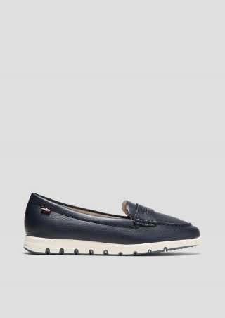 s.Oliver Mokassins in Leder-Optik - blau