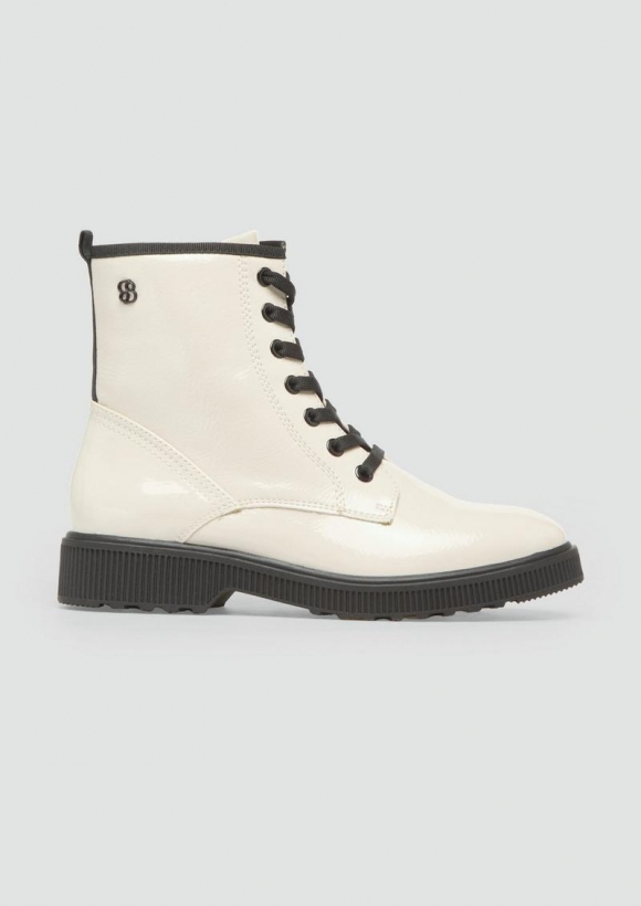 s.Oliver Boots in Lackleder-Optik - puder