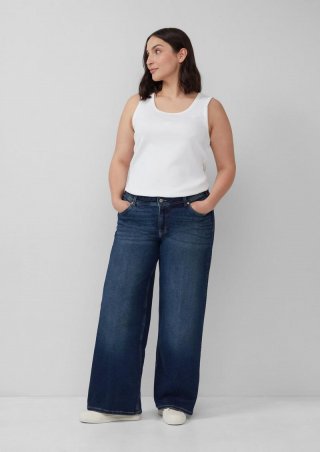 s.Oliver Jeans / Relaxed Fit / Mid Rise / Wide Leg - blau