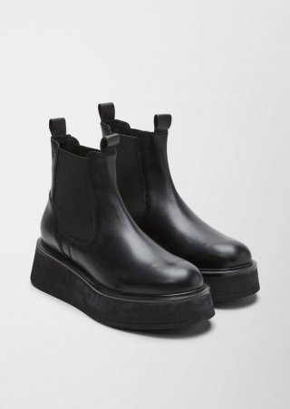 s.Oliver Chelsea Boots mit Plateau - schwarz