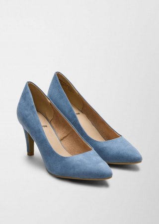 s.Oliver Pumps in Veloursleder-Optik - petrol