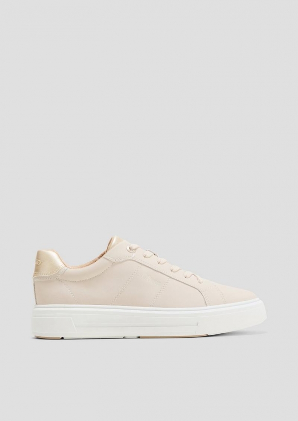 s.Oliver Sneaker in cleanem Design - beige