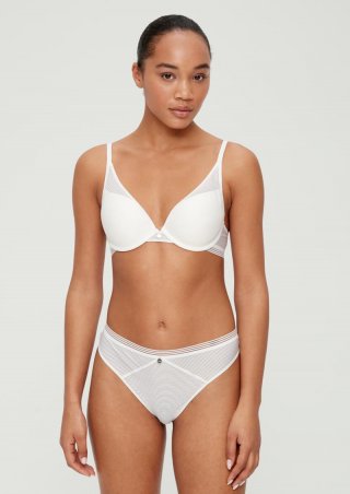 s.Oliver Push-up-BH in Streifenoptik - puder