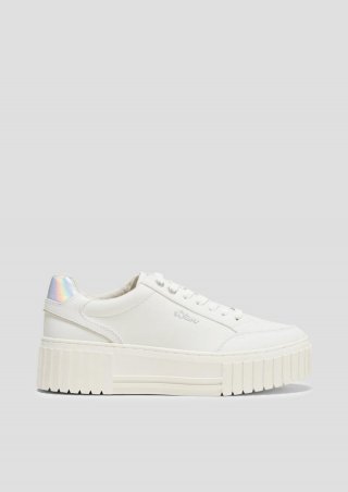 s.Oliver Sneaker mit Plateausohle - weiß