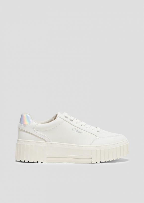 s.Oliver Sneaker mit Plateausohle - weiß