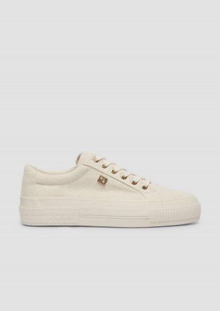 s.Oliver Sneaker mit Plateausohle - beige