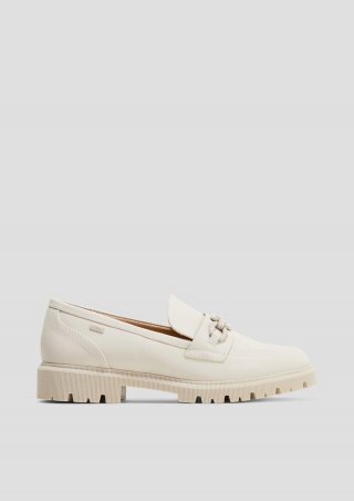 s.Oliver Modische Loafer in Leder-Optik - creme