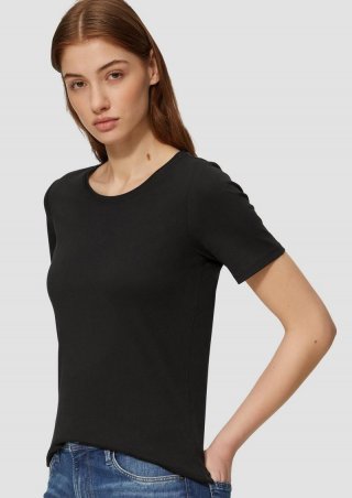 s.Oliver T-Shirt aus Interlockjersey im Slim Fit - schwarz