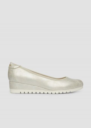 s.Oliver Elegante Pumps mit Keilabsatz - gold