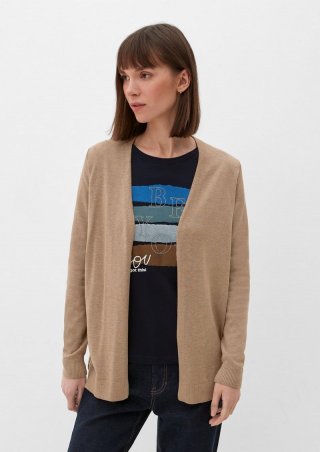 s.Oliver Strickjacke aus Viskosemix - hellbraun