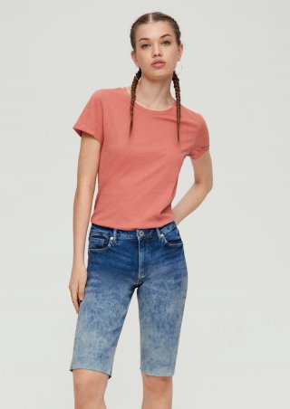 s.Oliver Bermuda-Jeans Catie / Slim Fit / Mid Rise / Slim Leg - hellblau