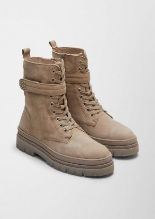 s.Oliver Stiefel aus Echtleder - hellbraun